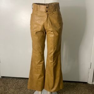 Vintage Grais Leather Fashions Flare Bottom Pants